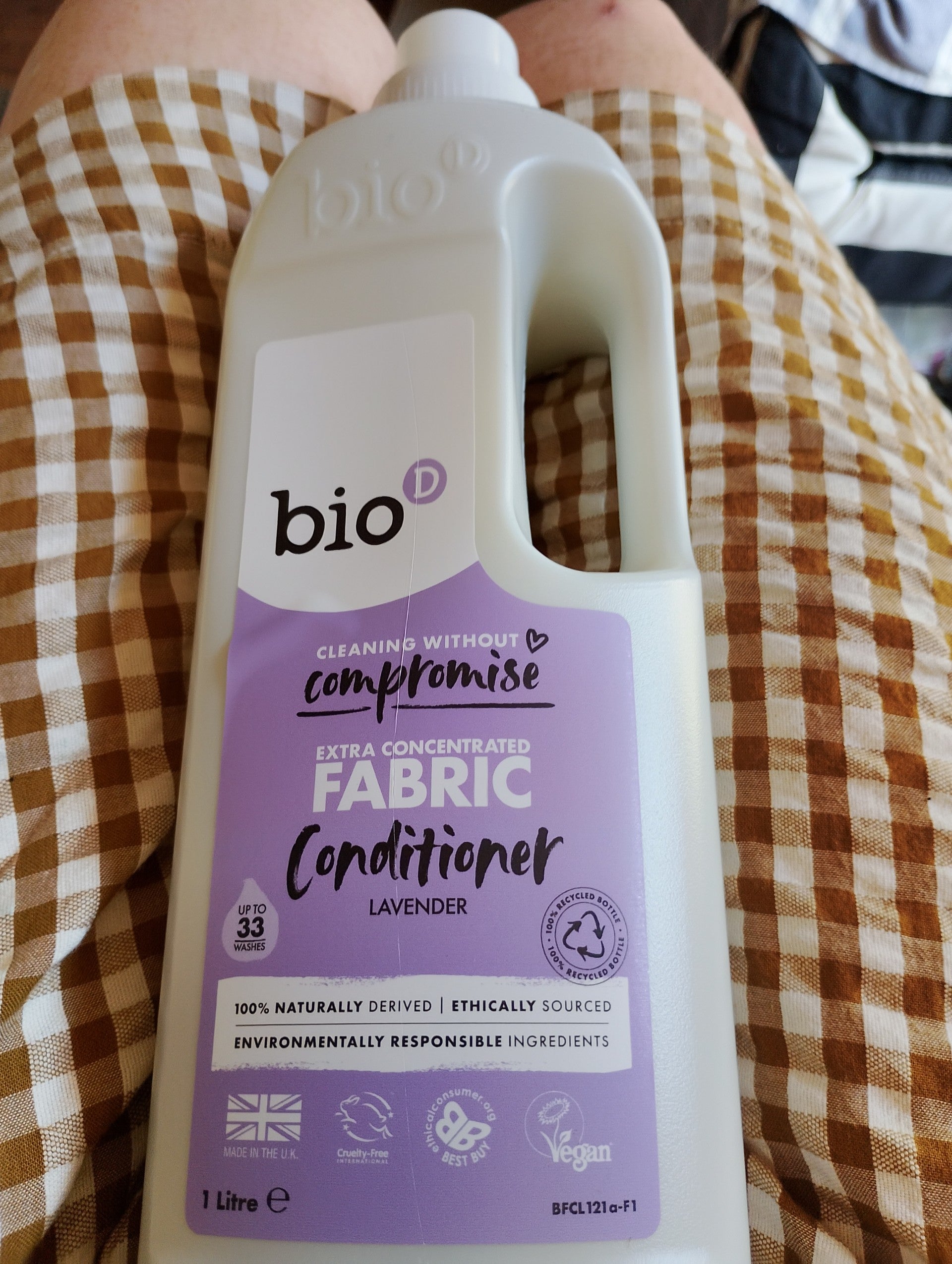 bioD Extra Concentrated Fabric Conditioner Lavender 1Ltr
