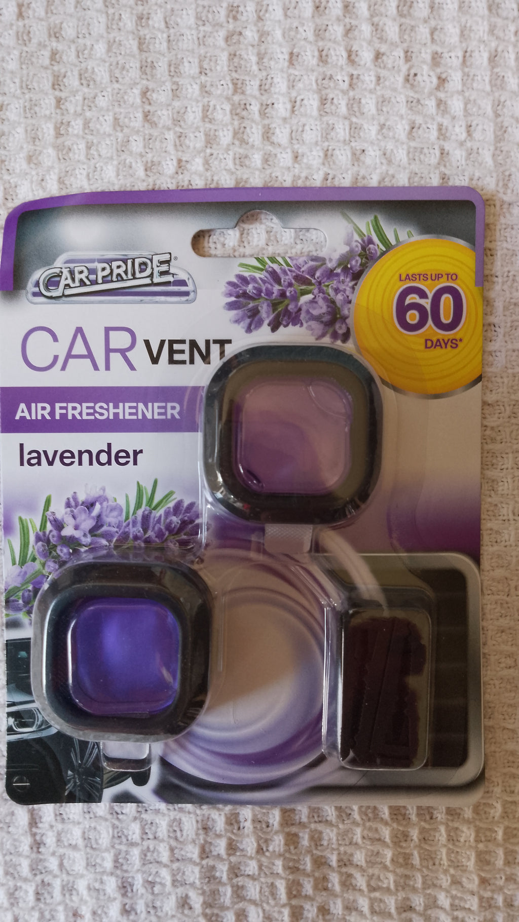 Twin Pack Car Vent Air Freshener - Lavender/Vanilla Pk of 2