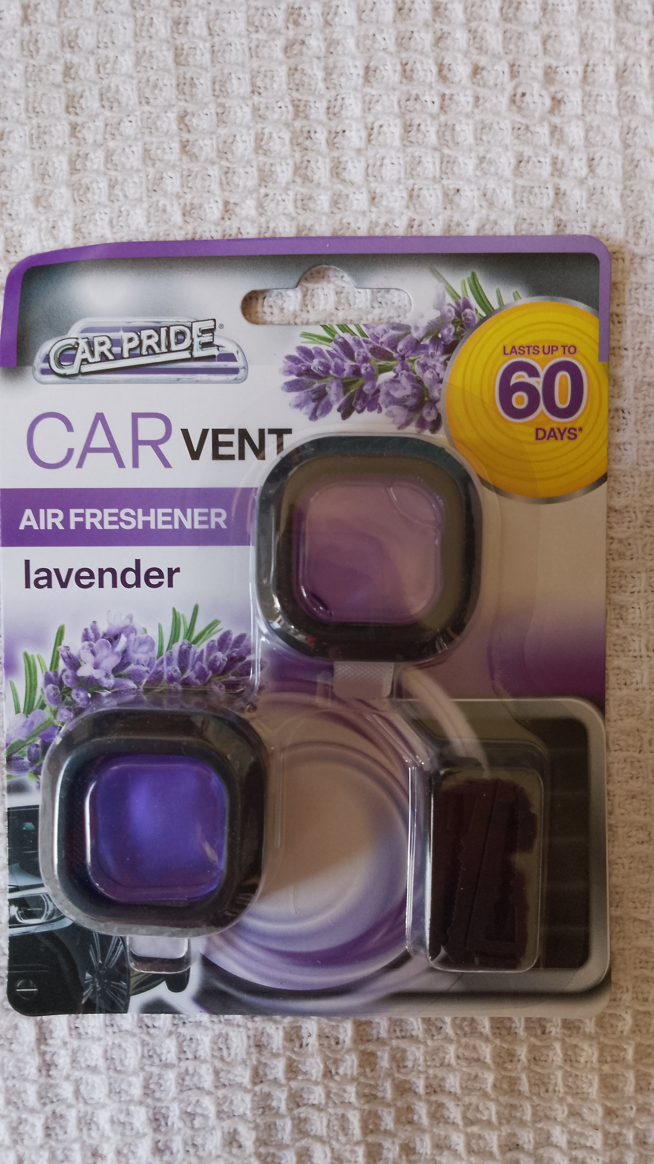 Twin Pack Car Vent Air Freshener - Lavender/Vanilla Pk of 2