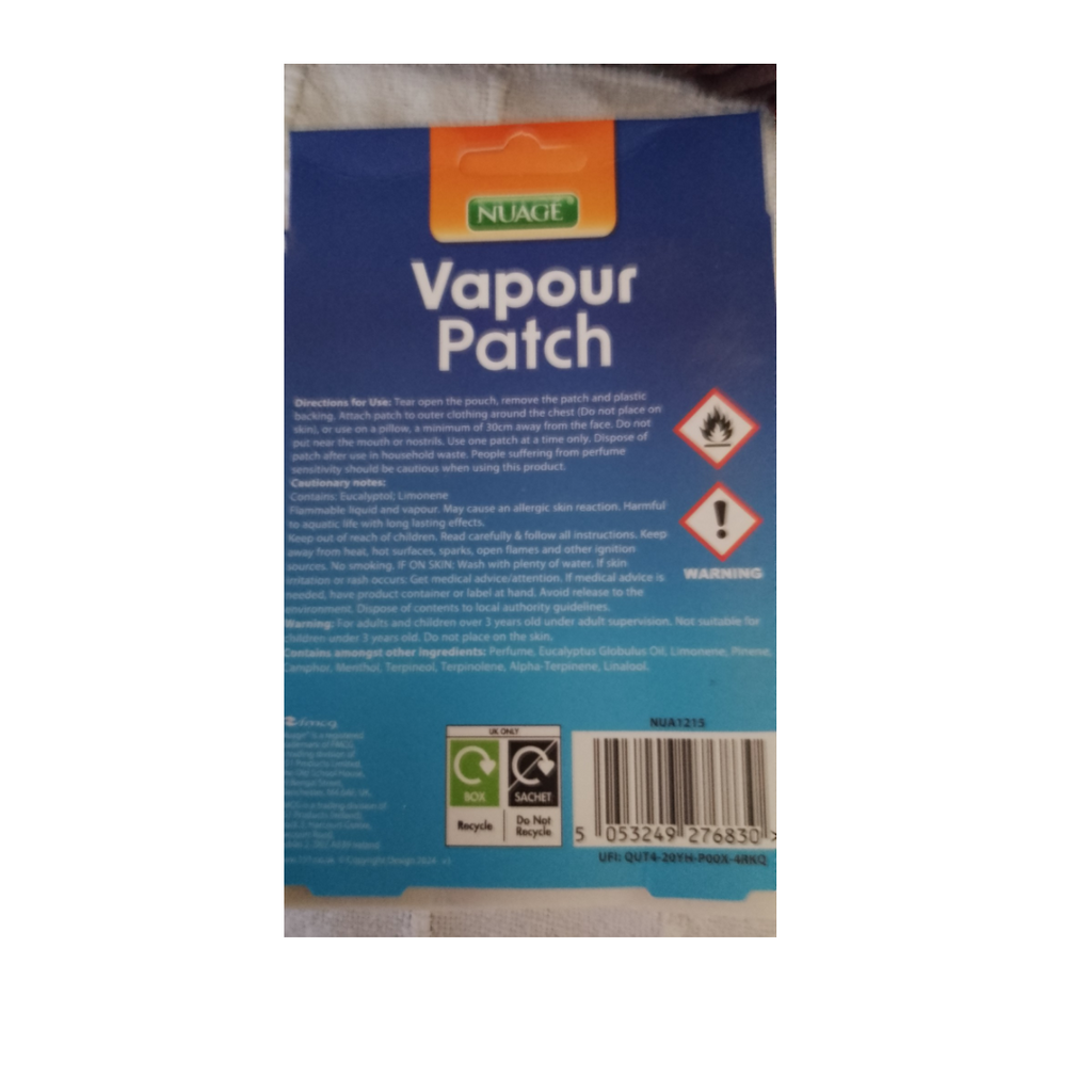 Vapour Patch Fast Relief - Pack of 6 Vegan