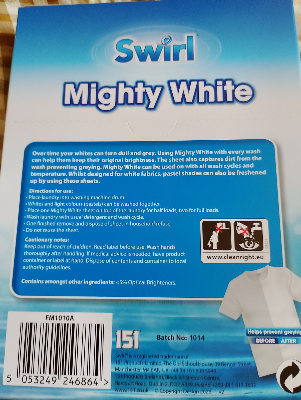 Mighty White & Mighty Black (12) Sheets to brighten your Laundry
