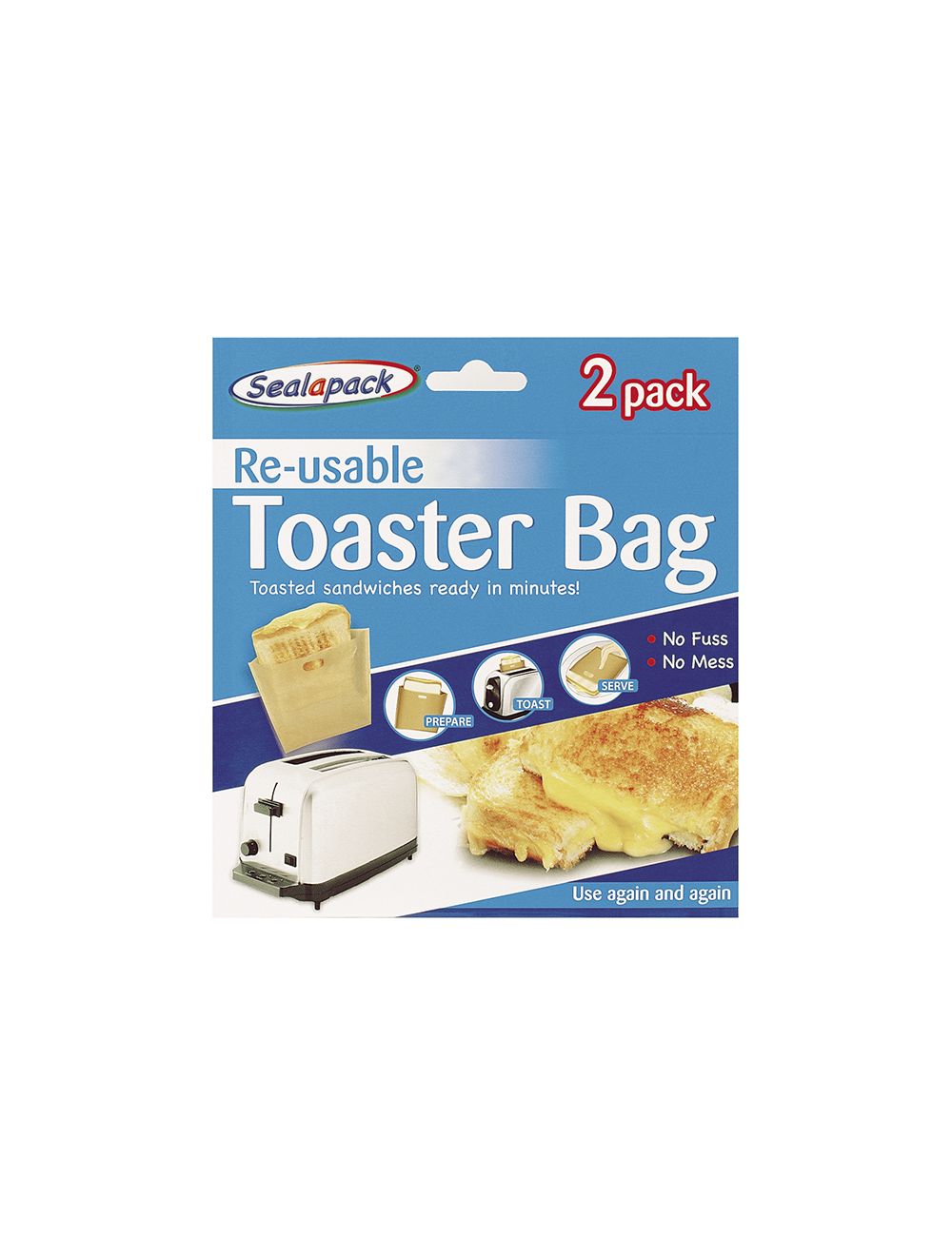 Reusable Toaster Bags Pk of 2