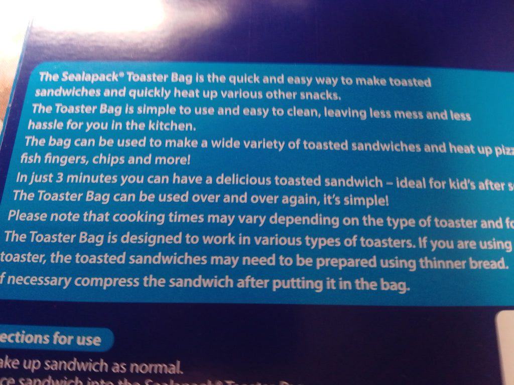 Reusable Toaster Bags Pk of 2