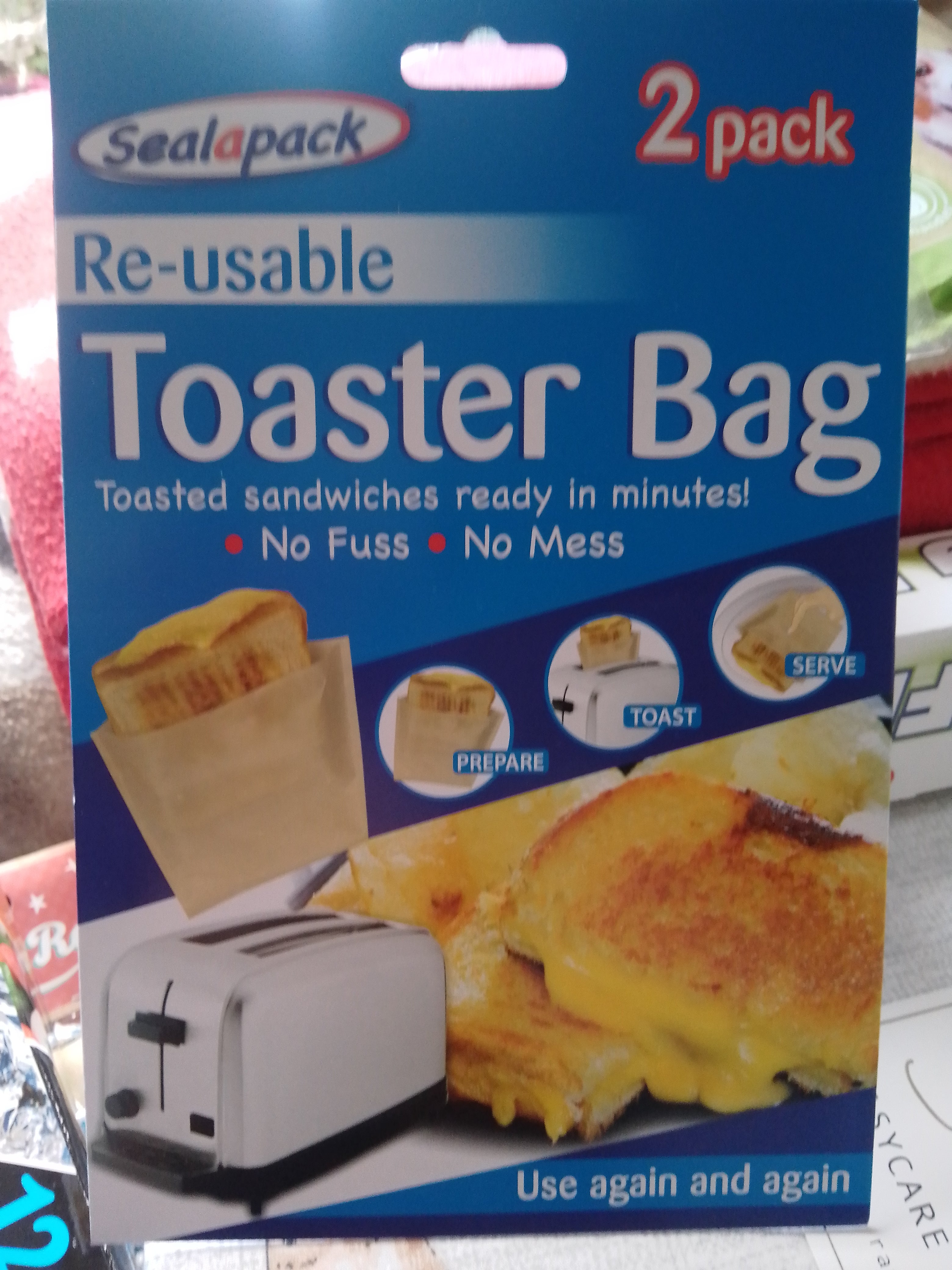 Reusable Toaster Bags Pk of 2