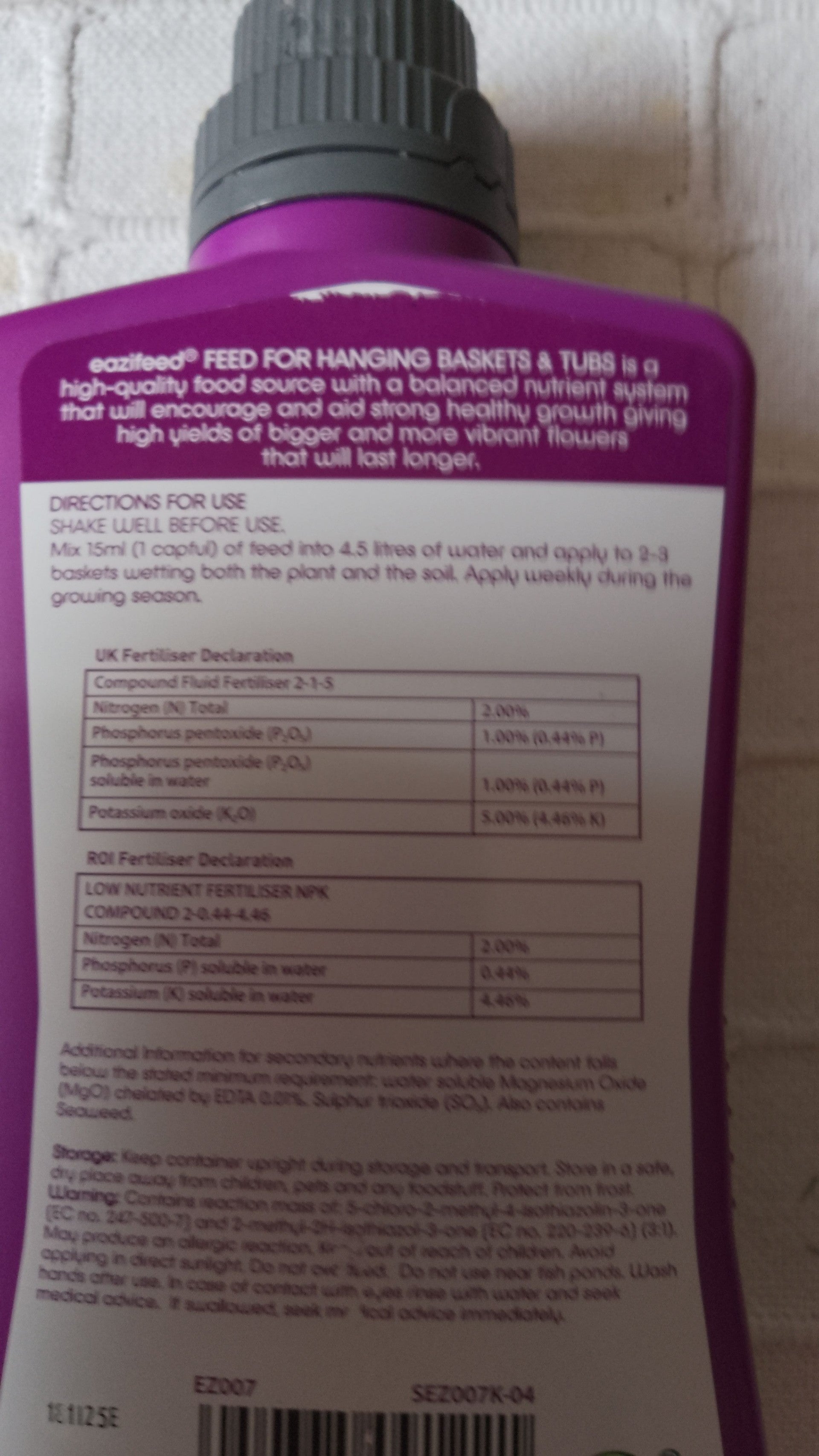 Feed for Baskets & Tubs Fertilizer 500ml