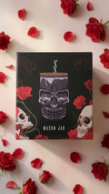 Skulls & Roses Tankard with Straw Personalised