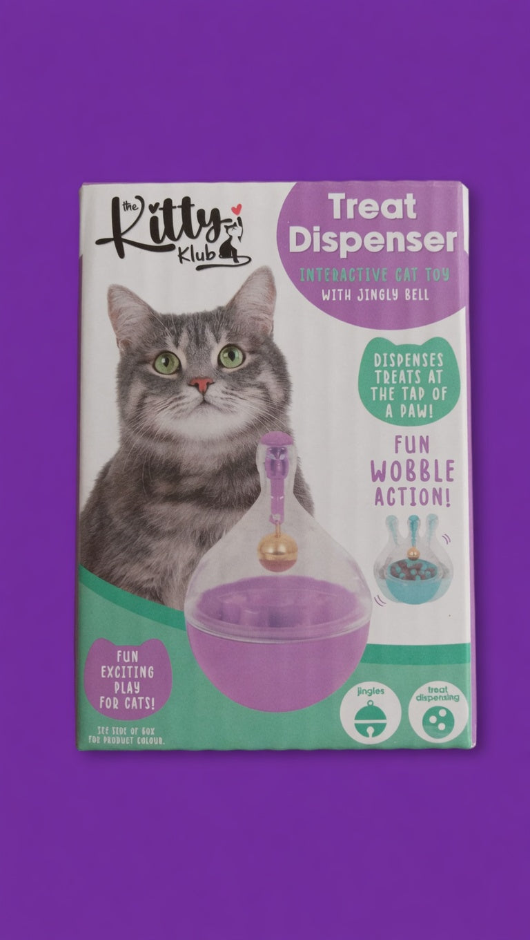 Cat Jingle Treat Dispenser Toy L9 x W6cm