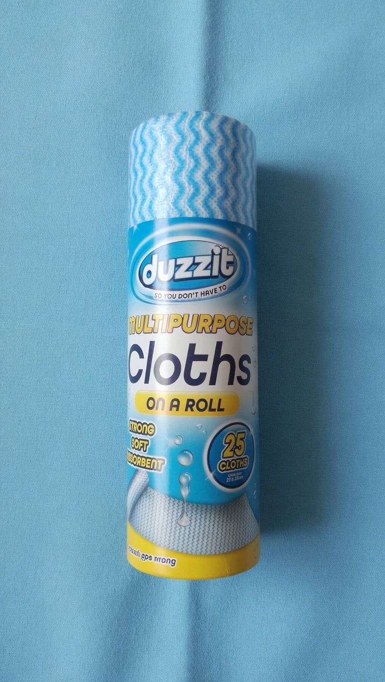 25pk Multipurpose Cloths on a Roll W23 x H38cm
