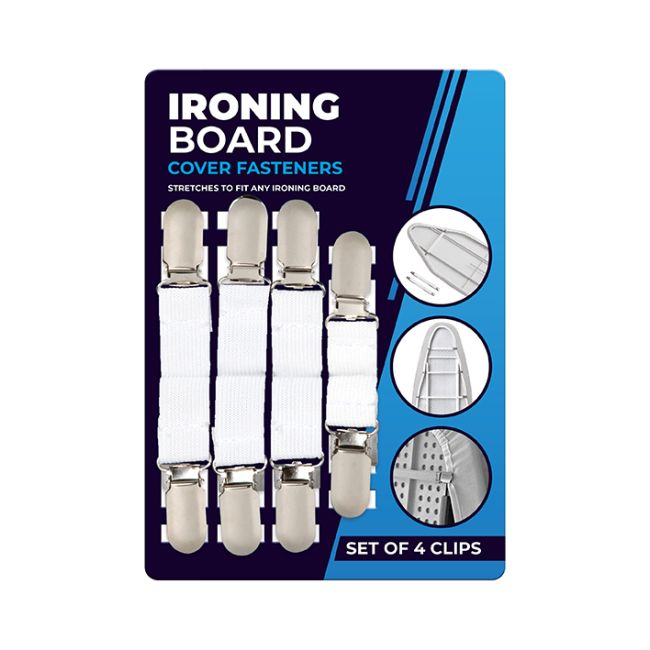 Ironing Board Cover Fasteners Pk of 4  including bed sheets