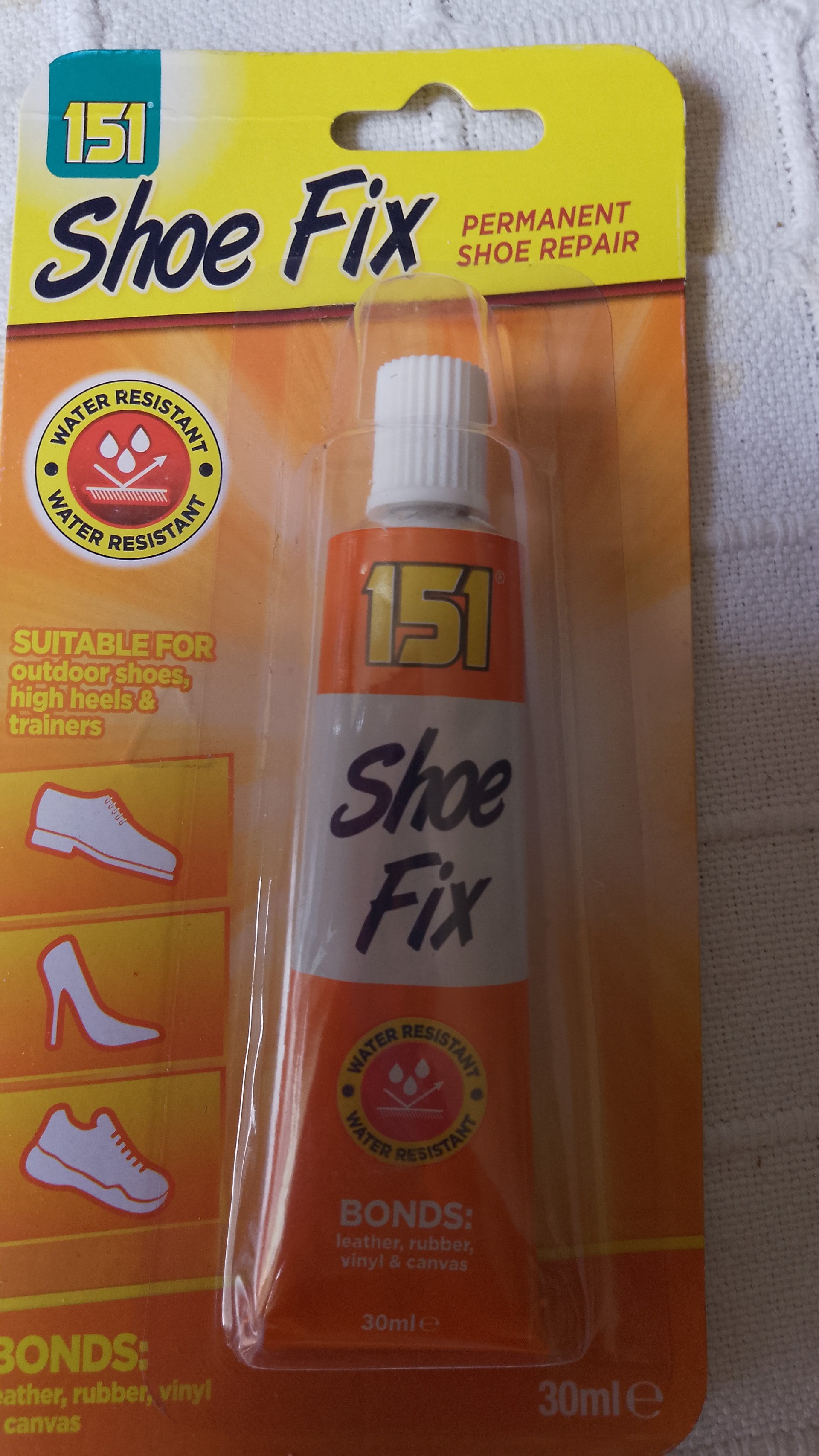 Shoe Fix Glue 30ml Water Resistant