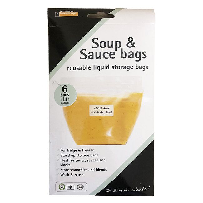 Soup & Sauce bags 6 pk H24 x W13 x D1.5cm