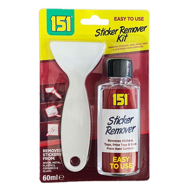 Sticker Remover Kit 60ml for most Surfaces