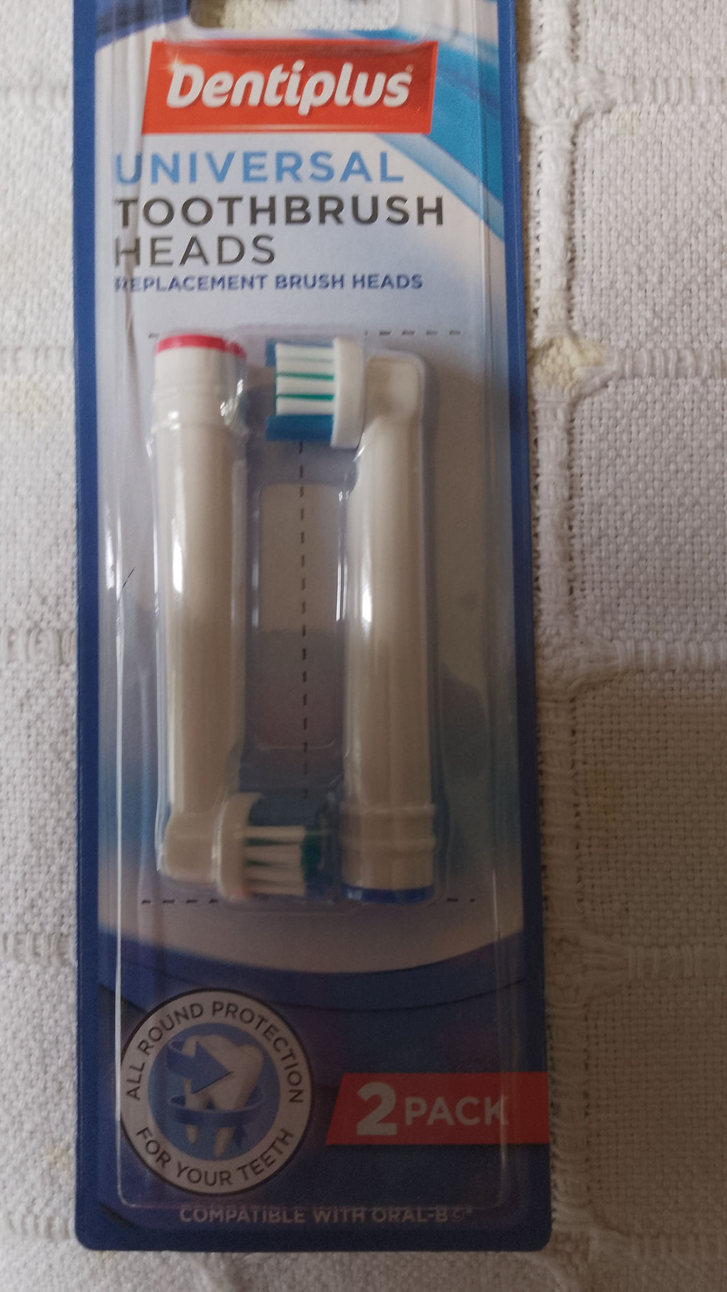 Universal Toothbrush Heads Pack of 2 for Oral-B