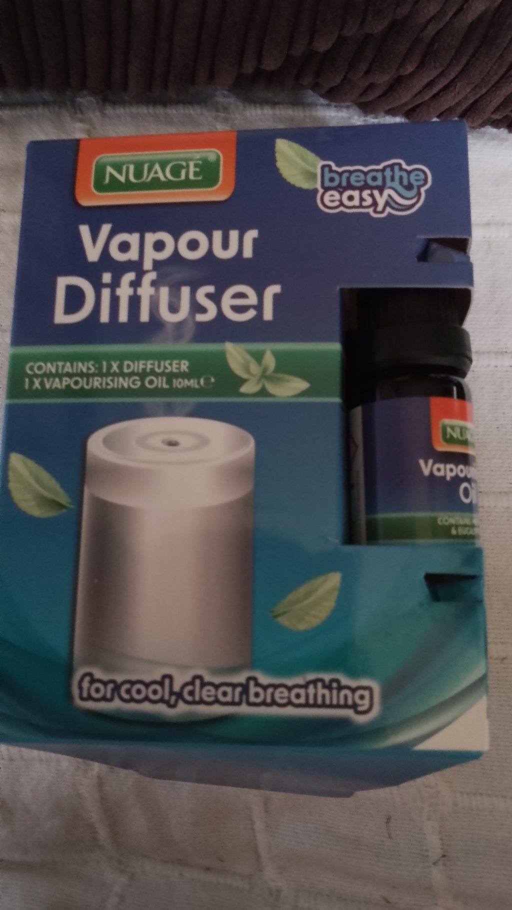 Vapour Diffuser Set H12 x W7 x D7cm USB Powered